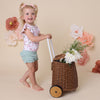SNUGGLE HUNNY CHERRY BLOSSOM SHORT SLEEVE BODYSUIT WITH FRILL