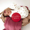 SNUGGLE HUNNY KIDS LADYBUG & HIBISCUS REVERSIBLE MILESTONE CARDS