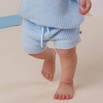 SNUGGLE HUNNY BABY BLUE COTTON KNIT SHORTS