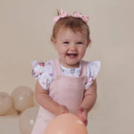 SNUGGLE HUNNY BABY PINK JOEY OVERALLS