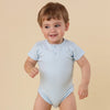 SNUGGLE HUNNY BABY BLUE SHORT SLEEVE BODYSUIT