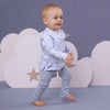 SNUGGLE HUNNY BABY BLUE ORGANIC PANTS