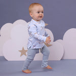 SNUGGLE HUNNY BABY BLUE ORGANIC PANTS