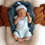 SNUGGLE HUNNY BABY BLUE ORGANIC SHORTS