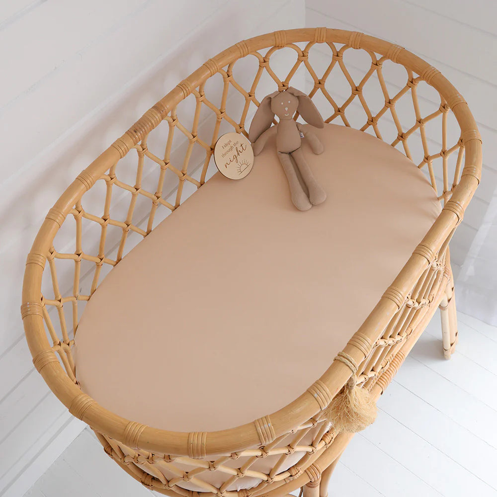 SNUGGLE HUNNY BABYCCINO BASSINET SHEET / CHANGE PAD COVER