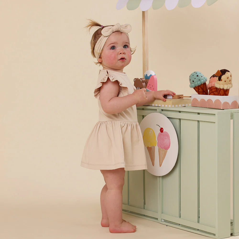 SNUGGLE HUNNY BABYCCINO SHORT SLEEVE DRESS