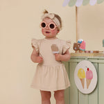 SNUGGLE HUNNY BABYCCINO SHORT SLEEVE DRESS