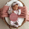 SNUGGLE HUNNY CHERRY BLOSSOM & JEWEL REVERSIBLE MILESTONE CARDS