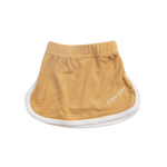 CINNAMON BABY TERRY SKIRT - MUSTARD