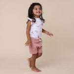 SNUGGLE HUNNY BUTTERFLY SHORT SLEEVE BODYSUIT WITH FRILL
