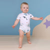 SNUGGLE HUNNY OCEAN SHORT SLEEVE BODYSUIT