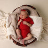 SNUGGLE HUNNY RED VELVET BOW