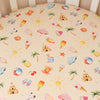 SNUGGLE HUNNY BEACH FUN FITTED COT SHEET