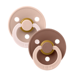 BIBS FUSION COLOUR 2 PACK - BLUSH / WOODCHUCK