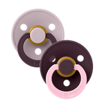 BIBS FUSION COLOUR 2 PACK - DUSKY LILAC / PLUM