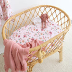 SNUGGLE HUNNY BIRDS & BLOOMS BASSINET SHEET/CHANGE PAD COVER