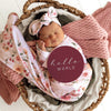 SNUGGLE HUNNY BIRDS & BLOOMS & RASPBERRY REVERSIBLE MILESTONE CARDS