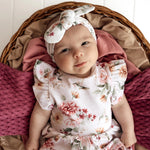 SNUGGLE HUNNY BIRDS & BLOOMS SHORT SLEEVE DRESS