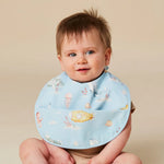 SNUGGLE HUNNY BLUE LITTLE SUBS SNUGGLE BIB