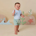 SNUGGLE HUNNY BLUE LITTLE SUBS SHORT SLEEVE BODYSUIT