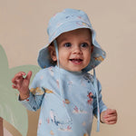 SNUGGLE HUNNY BLUE LITTLE SUBS SWIM HAT