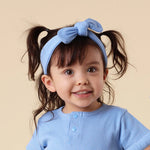 SNUGGLE HUNNY BLUEBELL RIBBED TOPKNOT