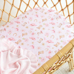 SNUGGLE HUNNY BOOTS & BOWS BASSINET SHEET / CHANGE PAD COVER