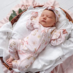 SNUGGLE HUNNY BOOTS & BOWS SNUGGLESUIT CONVERTIBLE ROMPER WITH FRILL