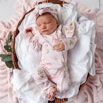 SNUGGLE HUNNY BOOTS & BOWS SNUGGLESUIT CONVERTIBLE ROMPER WITH FRILL