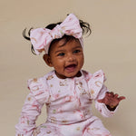 SNUGGLE HUNNY BOOTS & BOWS OVERSIZED BOW