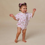SNUGGLE HUNNY BOOTS & BOWS OVERSIZED ROMPER