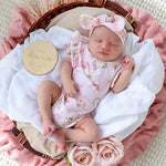 SNUGGLE HUNNY BOOTS & BOWS SHORT SLEEVE BODYSUIT WITH FRILL