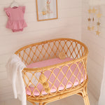 SNUGGLE HUNNY BUBBLEGUM BASSINET SHEET / CHANGE PAD COVER