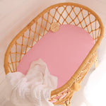 SNUGGLE HUNNY BUBBLEGUM BASSINET SHEET / CHANGE PAD COVER