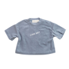 CINNAMON BABY TERRY TOWELING TEE - BLUE