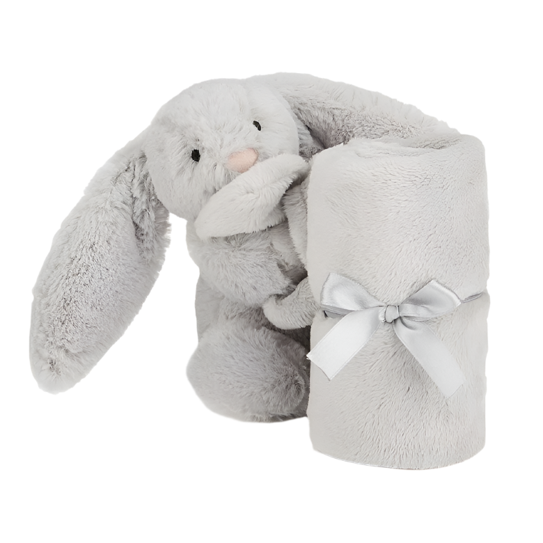 JELLYCAT BASHFUL SILVER BUNNY SOOTHER