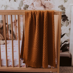 SNUGGLE HUNNY BRONZE DIAMOND KNIT BLANKET