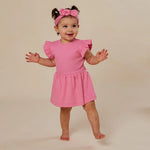 SNUGGLE HUNNY CANDY SHORT SLEEVE DRESS