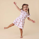 SNUGGLE HUNNY CAROUSEL SHORT SLEEVE DRESS