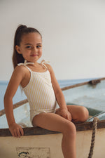 CINNAMON BABY LEMON SPLICE ONE PIECE SWIMSUIT