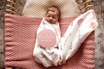 SNUGGLE HUNNY ROSA DIAMOND KNIT BLANKET