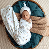 SNUGGLE HUNNY GARDEN FRIENDS JERSEY WRAP & BEANIE SET