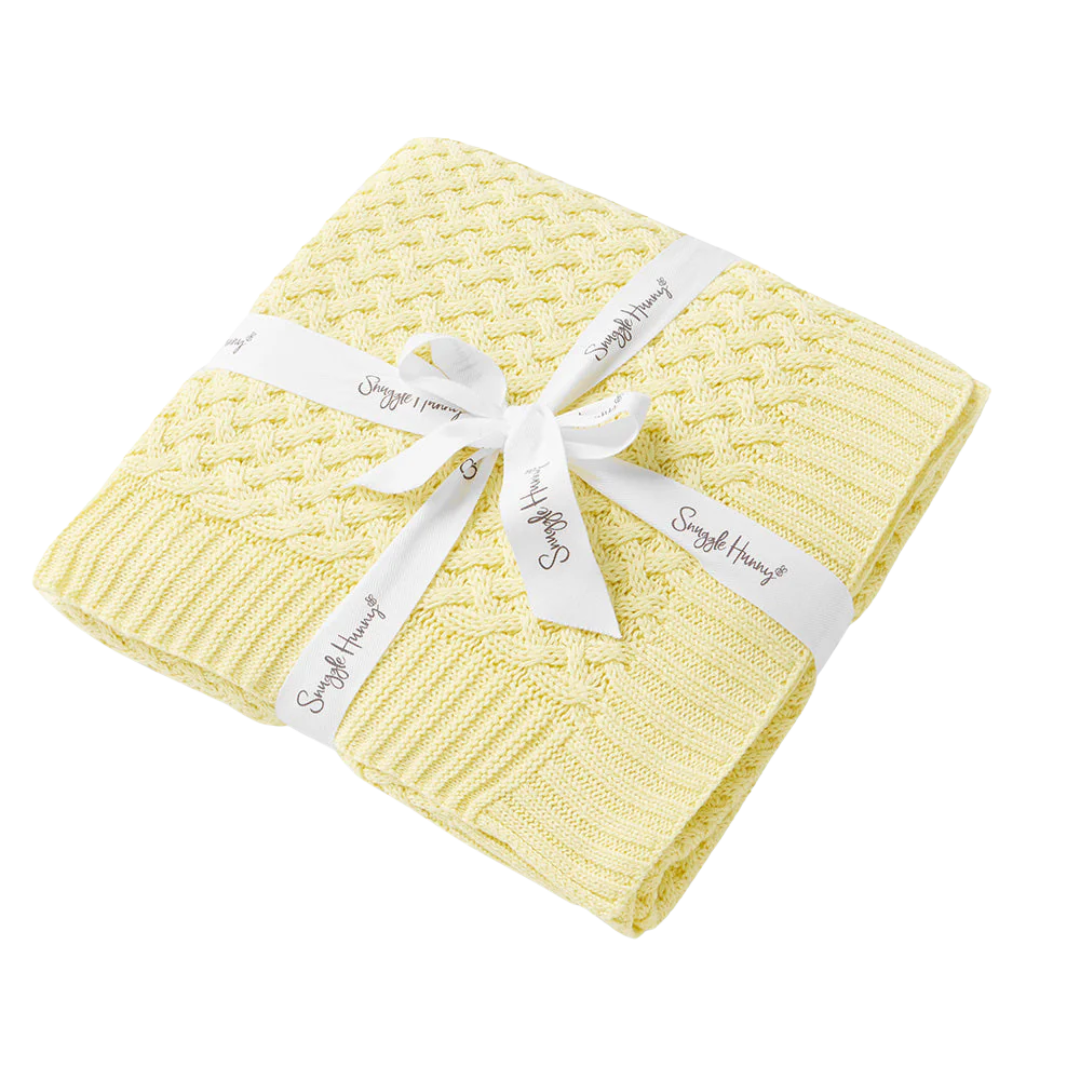 SNUGGLE HUNNY SUNLIGHT DIAMOND KNIT  BLANKET