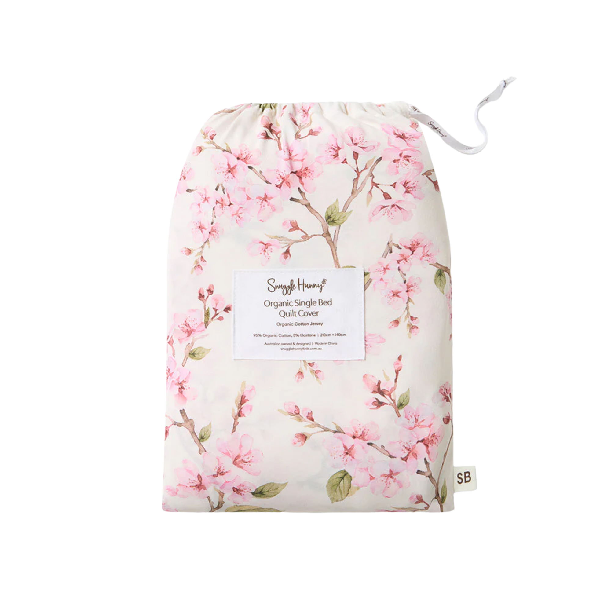 SNUGGLE HUNNY CHERRY BLOSSOM ORGANIC COTTON QUILT COVER
