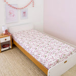 SNUGGLE HUNNY CHERRY BLOSSOM ORGANIC COTTON FITTED SHEET