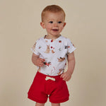 SNUGGLE HUNNY CHRISTMAS PUPS SHORT SLEEVE BODYSUIT