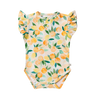 SNUGGLE HUNNY SUNNY CITRUS SHORT SLEEVE BODYSUIT WITH FRILL