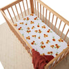 SNUGGLE HUNNY FITTED COT SHEET -  SUNFLOWER