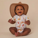 SNUGGLE HUNNY COWBOYS SHORT SLEEVE BODYSUIT