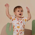 SNUGGLE HUNNY COWBOYS SHORT SLEEVE BODYSUIT